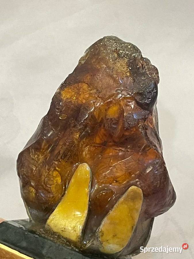 Bursztyn z grawerem małopolskie Kraków