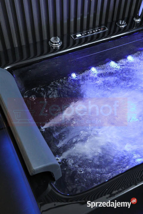 Czarna wanna z hydromasażem EBX185 prostokątna Grabówka sprzedam