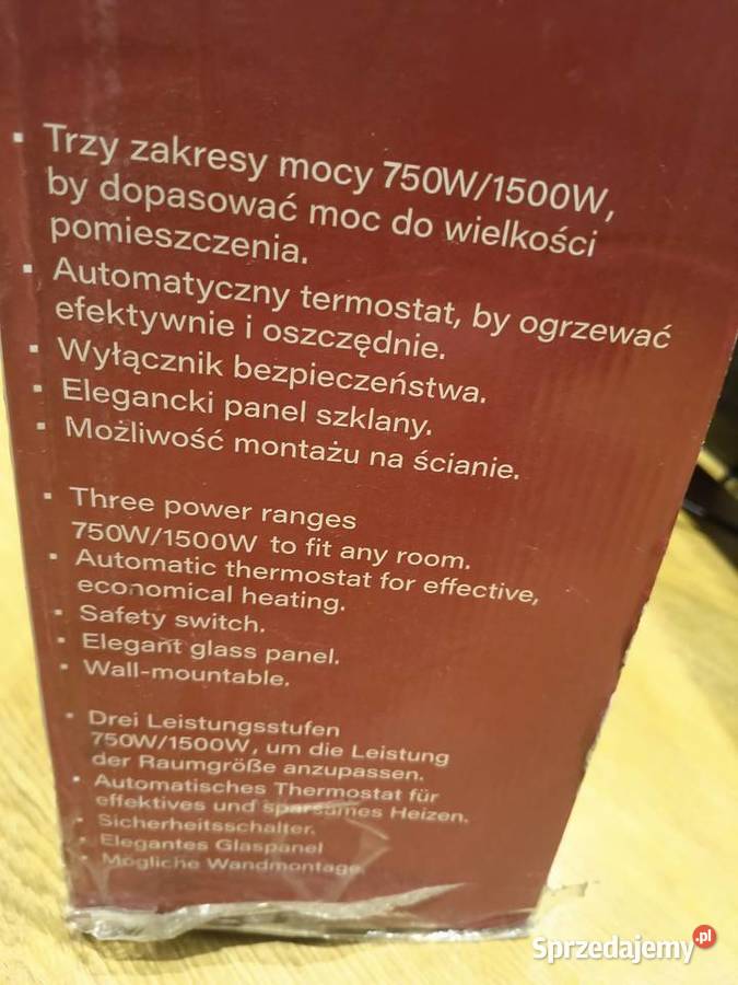Grzejnik konwektorowy 1500W milla home MCH300K śląskie