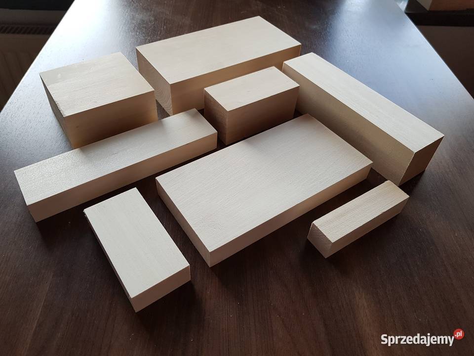 Drewniane klocki lipowe drewno do rzeźbienia Łódź sprzedam