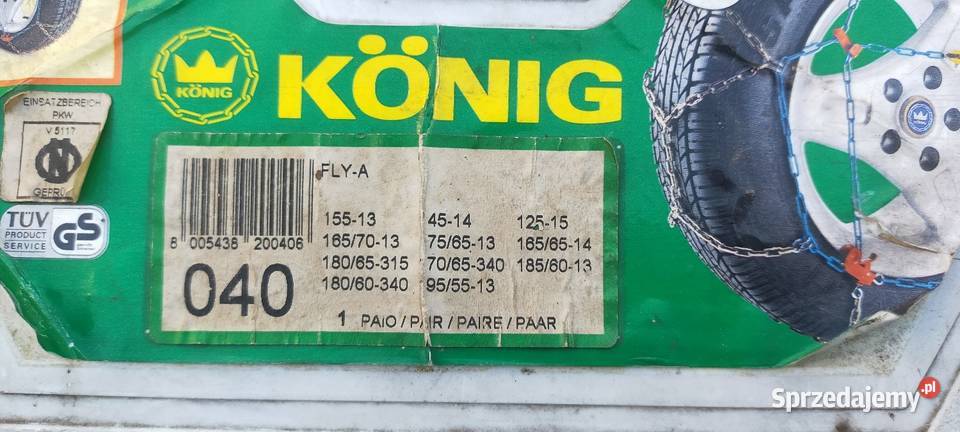 Łancuchy śniegowe fabrycznie nowe Nieużywane Orzesze sprzedam