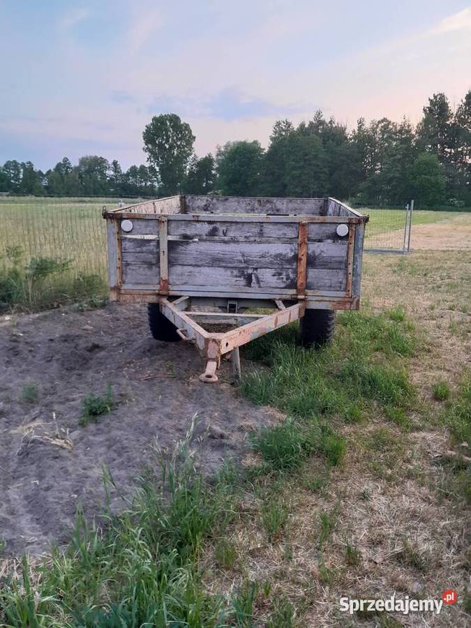 Przyczepa jednoosiowa zarejestrowana Przyczepy rolnicze wielkopolskie Grodziec sprzedam