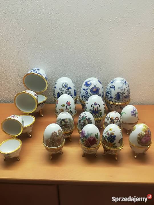Szkatułka jajko porcelanowe puzderko opolskie Baborów sprzedam