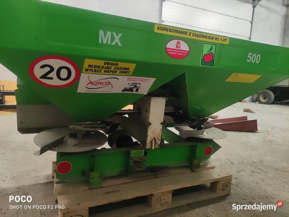 Rozsiewacz nawozw Unia MX nieuszkodzony Maciejów