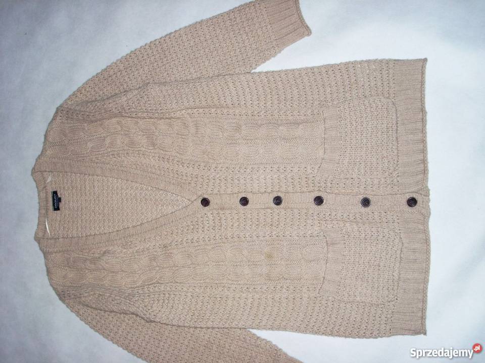 Wspaniały sweter ciepły kieszenie luźny 44 46 Nowy Sącz sprzedam