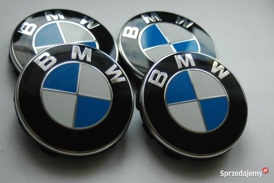 Emblematy/Logo BMW 74/78/82 mm, dekielki felg 68 mm NOWE