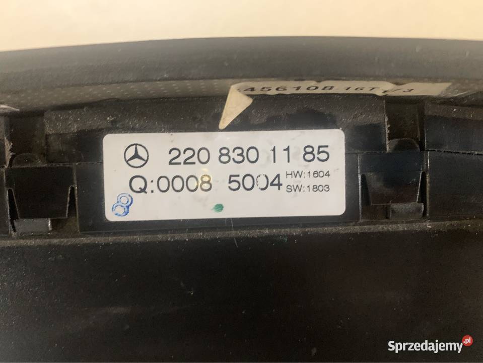 Panel klimatyzacji nawiewu 2208301185 mercedes s zachodniopomorskie Szczecin