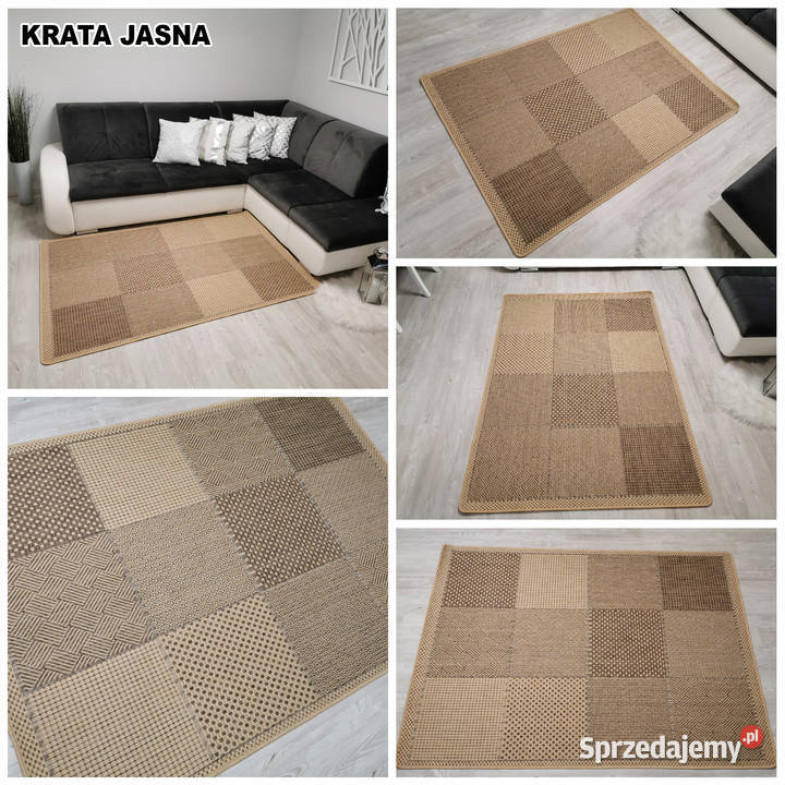 DYWAN SZNURKOWY SIZAL 120X170 KRATA JASNA Warszawa