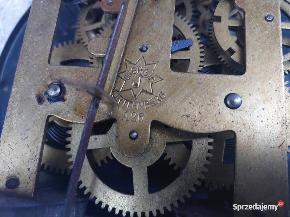 138 Zestaw mechanizm starego zegara ściennego