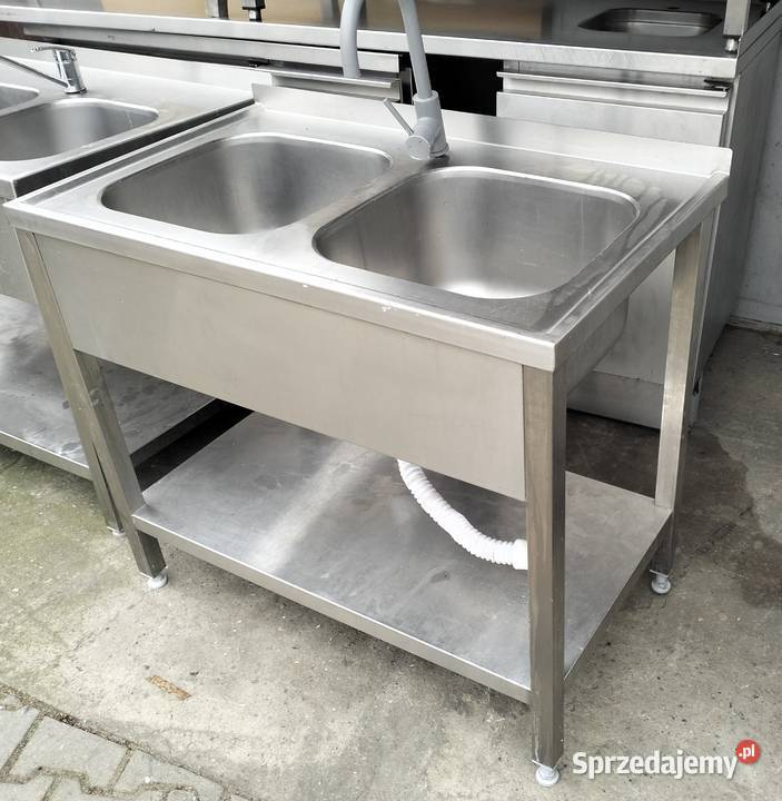 Zlew gastronomiczny 2komorowy 120x60x85 Słupia Kapitulna