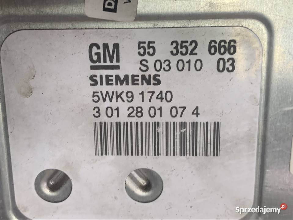 55352666 komputer sterownik silnika 18 benzyna Szczecin