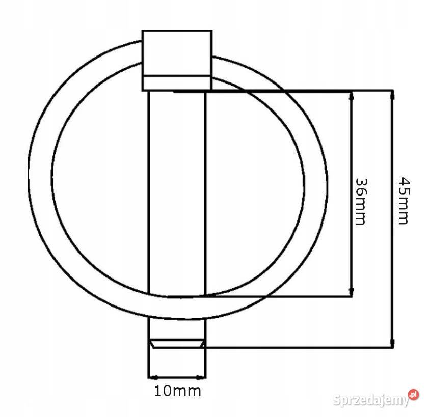 Zawleczka składana z kółkiem 10x45 mm Kamionna sprzedam