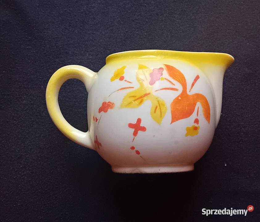 Patera fajansowy mlecznik art deco Spritzdekor Koźminek