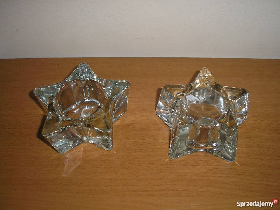 świeczniki szklane bezbarwne Dekoracje i ozdoby Słupsk