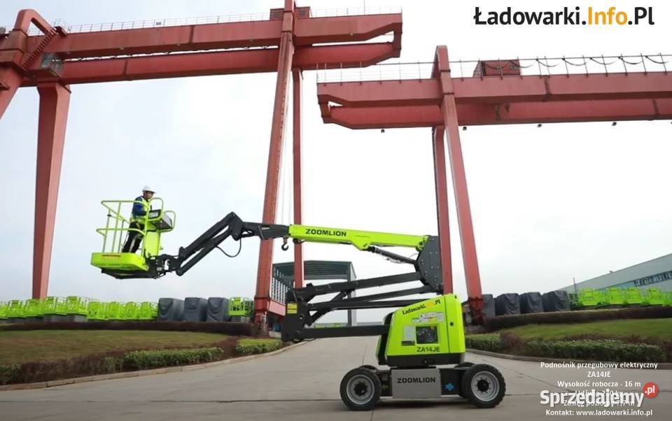 PODNOŚNIK PRZEGUBOWY ELEKTRYCZNY ZOOMLION 14JE Rok produkcji 2020 śląskie