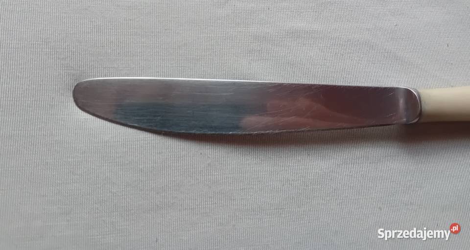 Nóż stołowy ze stali nierdzewnej z ebonitową wielkopolskie Koźminek