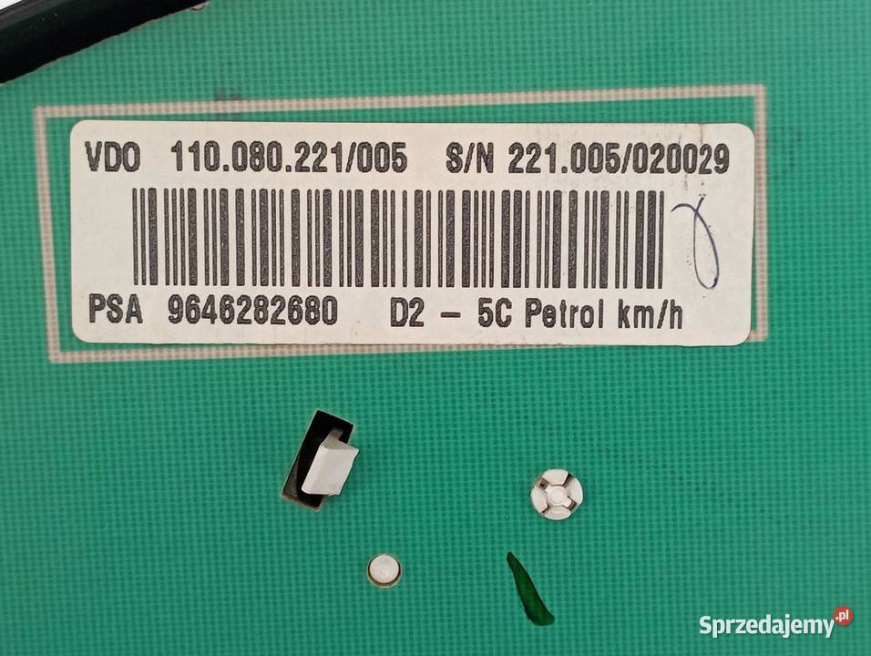 LICZNIK 9646282680 20 B 136 Peugeot 407 I