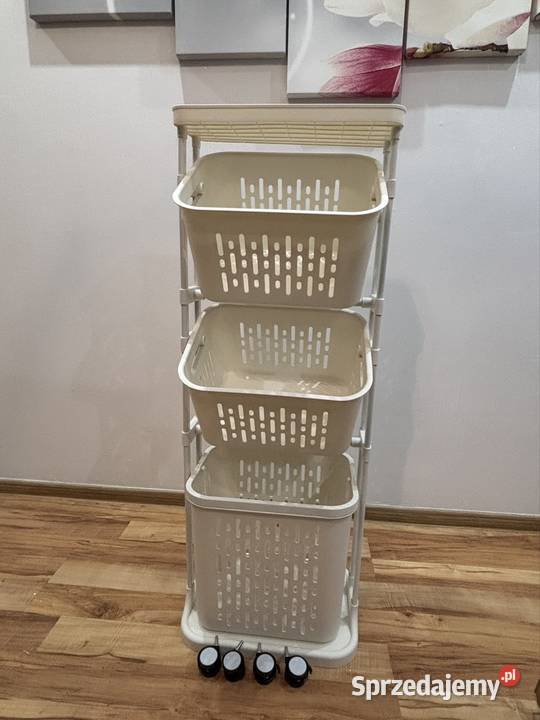 Nowy 3poziomowy wózek na kosze na pranie Radłów