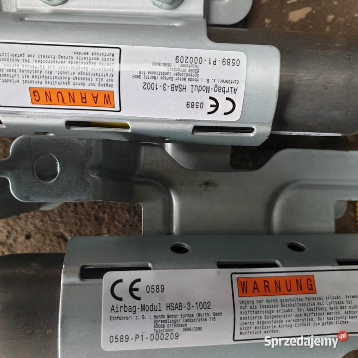 HONDA CIVIC IX KURTYNA AIRBAG LEWA PRAWA Łochowice