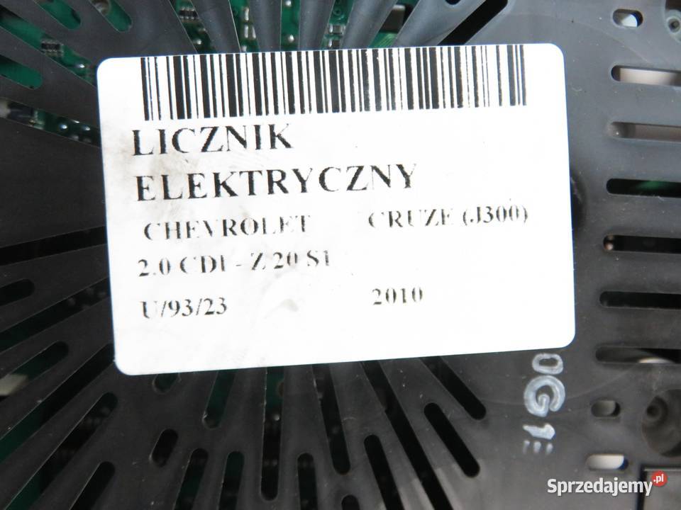 LICZNIK CHEVROLET CRUZE J300 20 CDI 95981272