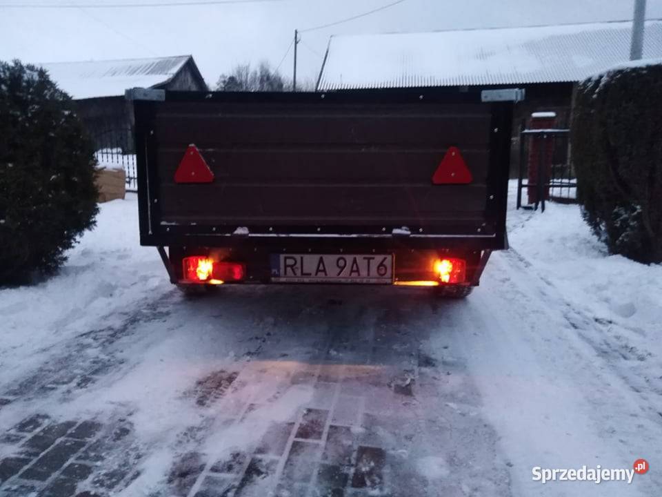 Przyczepa przyczepka samochodowa nowa burtowe Kraczkowa