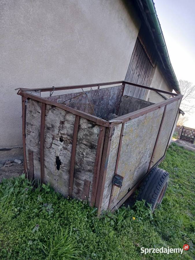 Przyczepa rolnicza jednoosiowa dwukołówka Chobot