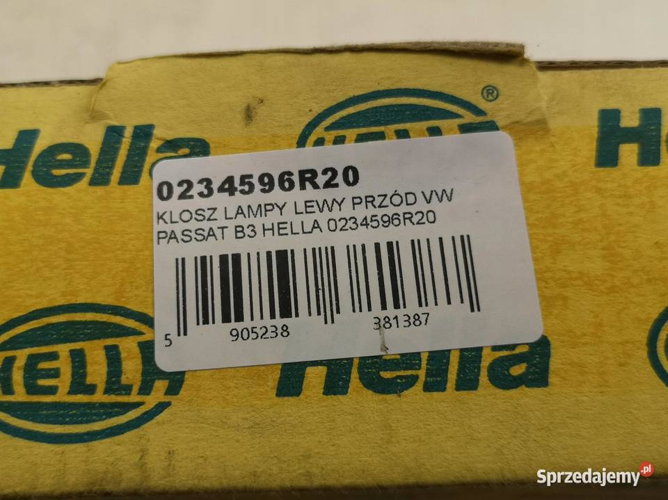 KLOSZ LAMPY LEWY PRZÓD VW PASSAT B3 19881993