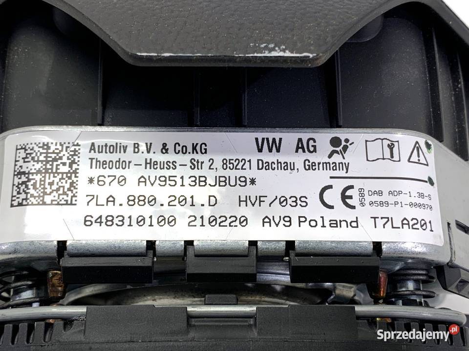 PODUSZKA POWIETRZNA KIEROWCY VW TRANSPORTER T6