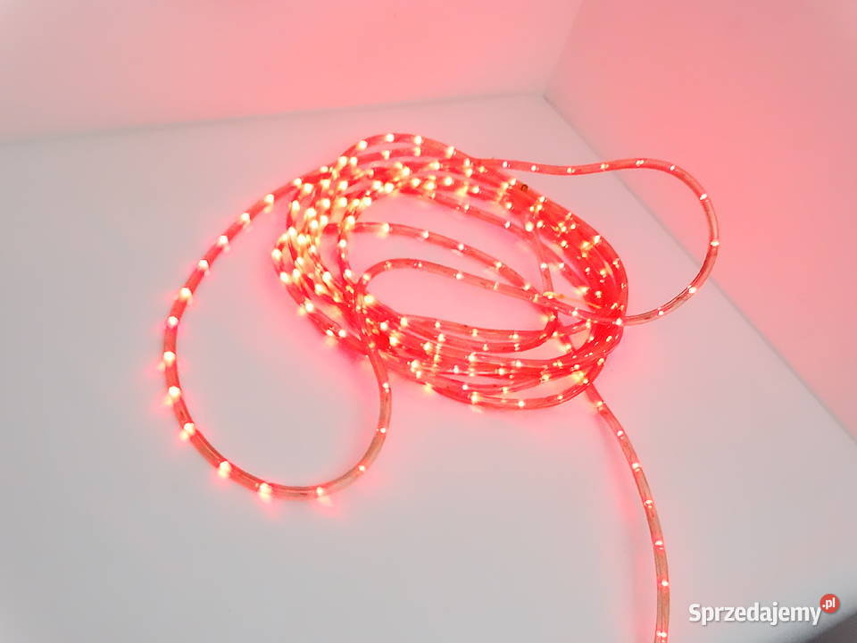 LED wąż świetlny 10 m czerwony do dekoracji Biłgoraj sprzedam