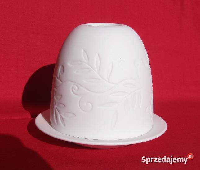 LITOFANIA ŚWIECZNIK LAMPION porcelana biskwitowa Koszalin