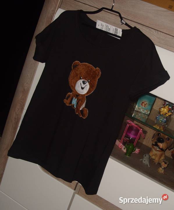 THE STILLNOWY Tshirt futerkowy MIsiek rSM L Bez wzoru sprzedam