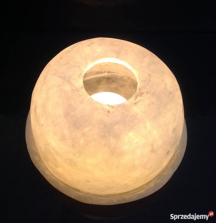 LAMPION ŚWIECZNIK Z ALABASTRU GIPSOWEGO LUXOR biały zachodniopomorskie Szczecin