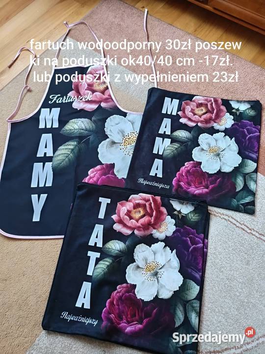 Sprzedam poduszki fartuchy kuchenne dzień