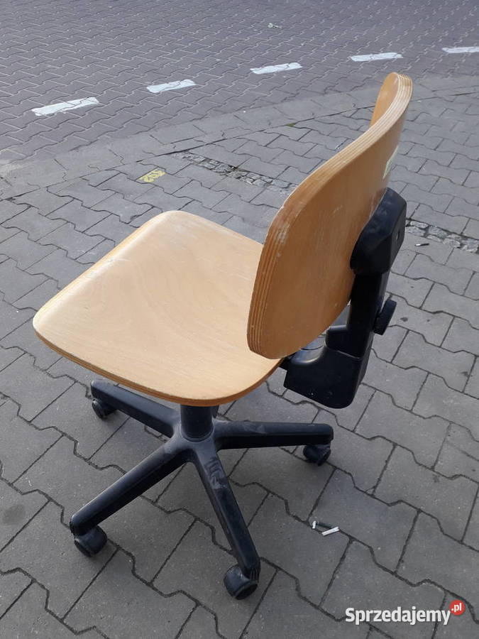 Krzesło ze sklejki vintage solidne wygodne Fotele i krzesła obrotowe Warszawa