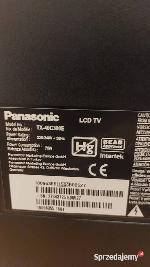 Telewizor Panasonic 40 LCD 40cale Hrubieszów