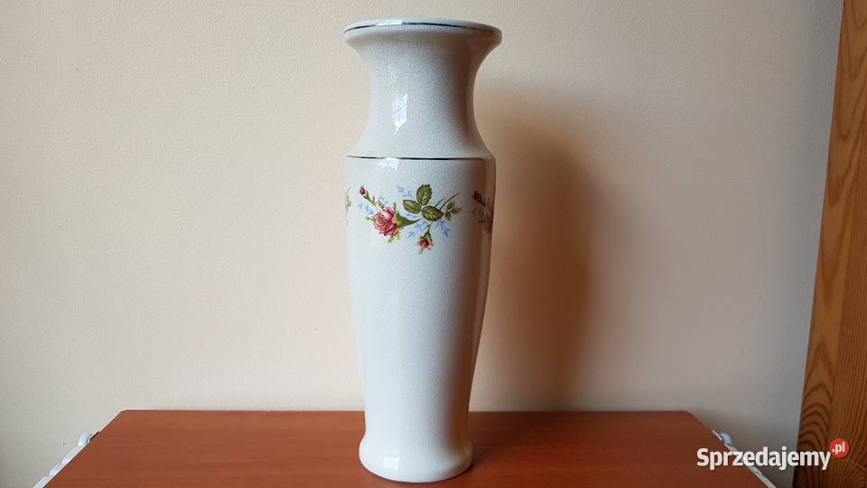 Wazon ceramiczny z różami kwiatami róża ceramika sprzedam