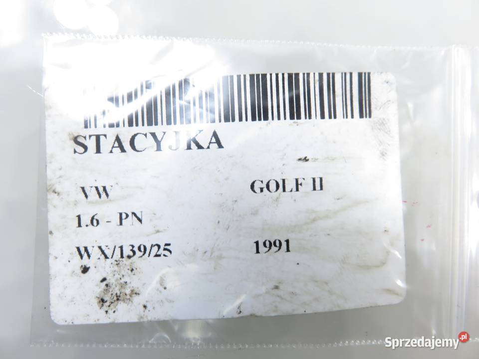 STACYJKA VW GOLF II 357905851 osobowe