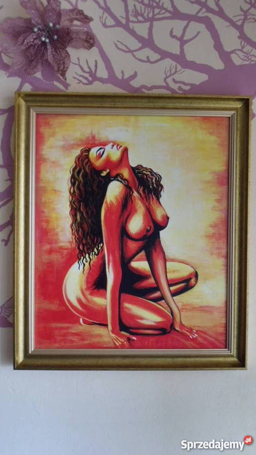 Akt kobiecyakryl60x50 Kraków