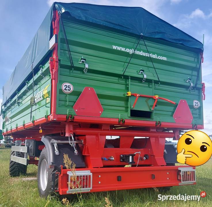 Przyczepa Rolnicza Dwuosiowa AGL AT910 10ton Łowicz sprzedam