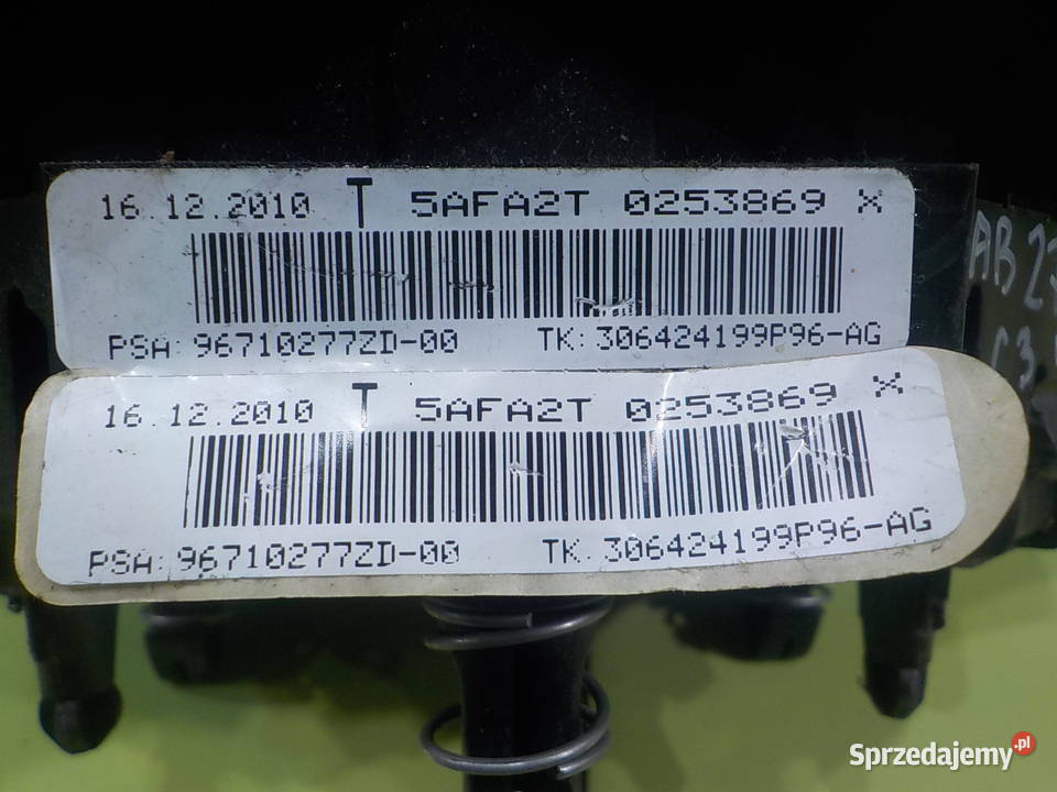 CITROEN C3 II 14 HDI 11r HB 5D AIRBAG poduszka Suków