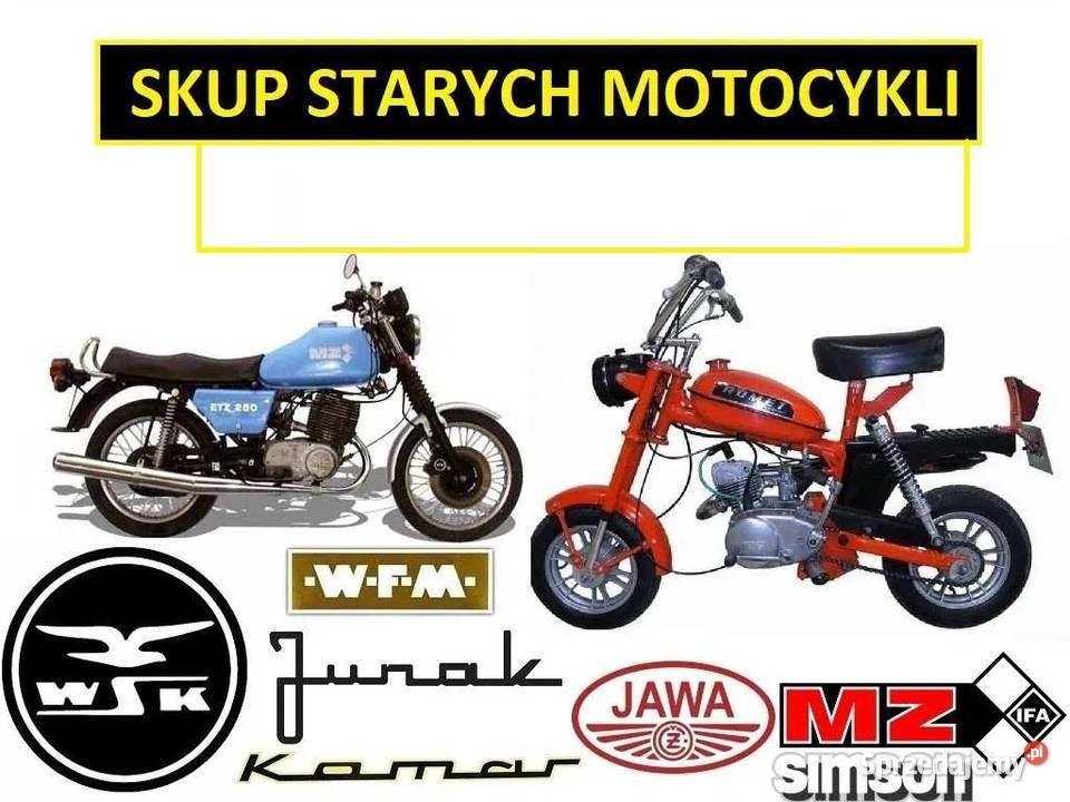 SKUP STARYCH MOTOCYKLI ZABYTKOWYCH MOTOROWERÓW Skup pojazdów Bydgoszcz usługi moto