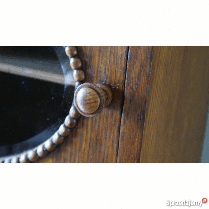 Przepiękna szafeczka wisząca z kryształową szybą wielkopolskie Skórzewo