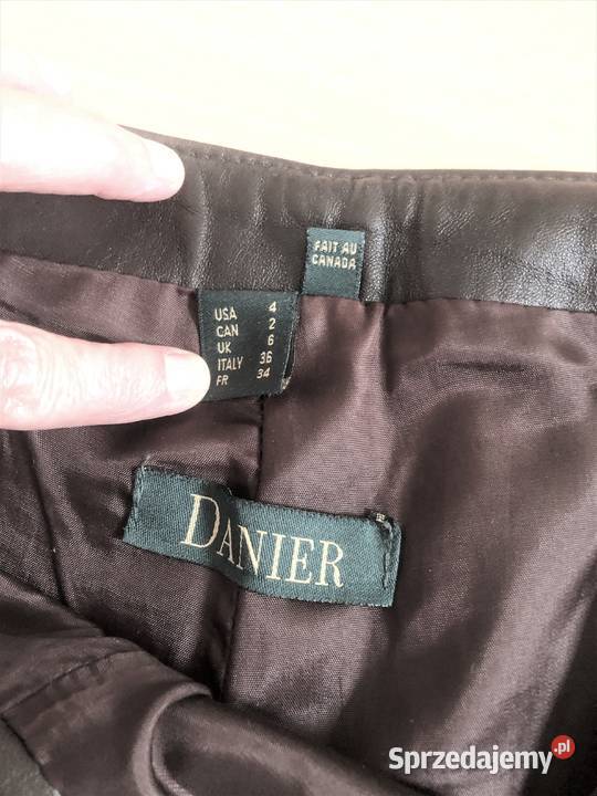 Spodnie skóra nat kanadyjskie S pomorskie Gdańsk
