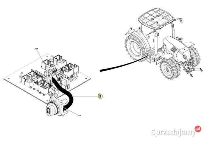 Claas Arion 550520 650620 kabel wiązka Jastrzębniki