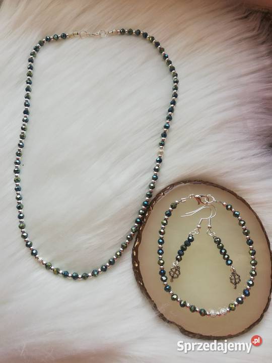 Naszyjnik bransoletka kolczyki Jasło sprzedam