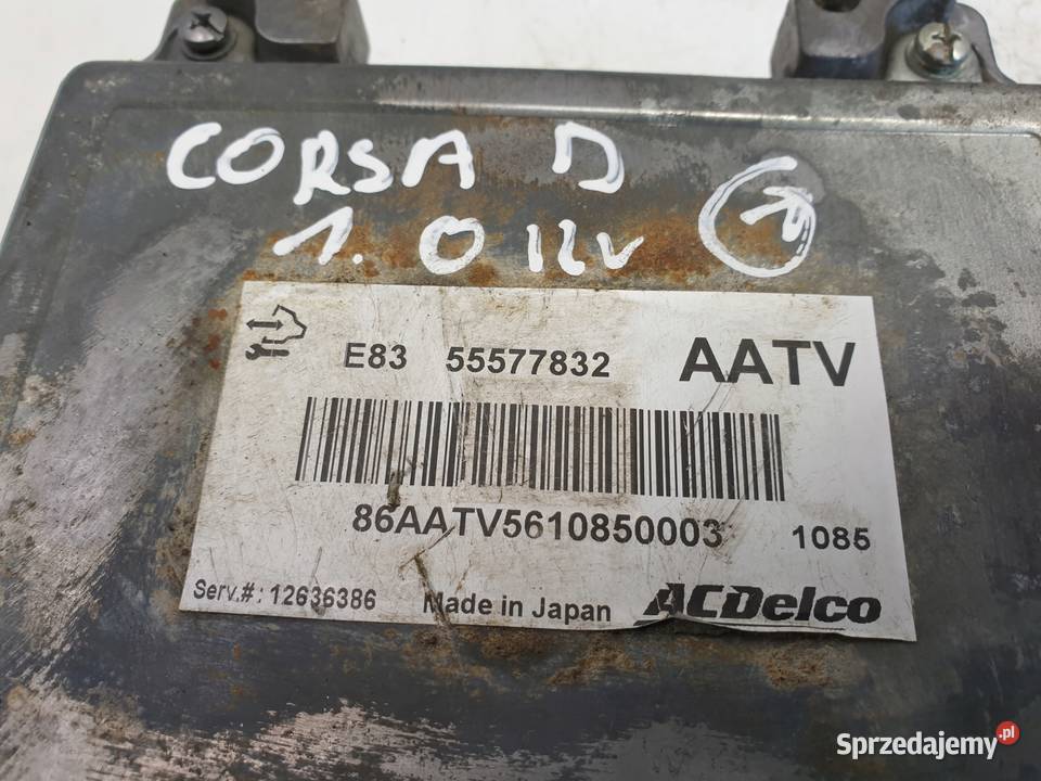 Opel Corsa D 10 12V STEROWNIK SILNIKA 55577832 Motoryzacja lubelskie Chełm sprzedam