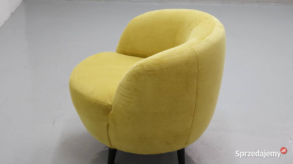 TEA WYGODNY FOTEL kolor cytrynowy obły kształt Poznań