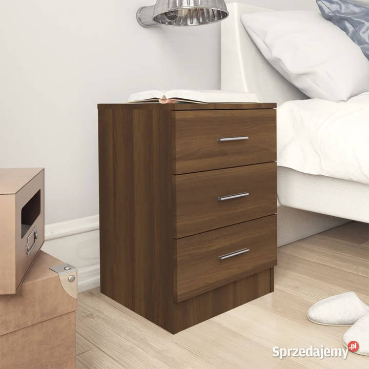 Szafka nocna brązowy dąb 38x35x56 WM815325 Warszawa