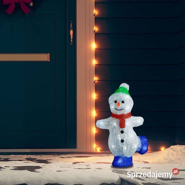 vidaXL Świąteczna akrylowa figurka bałwana z LED Warszawa sprzedam