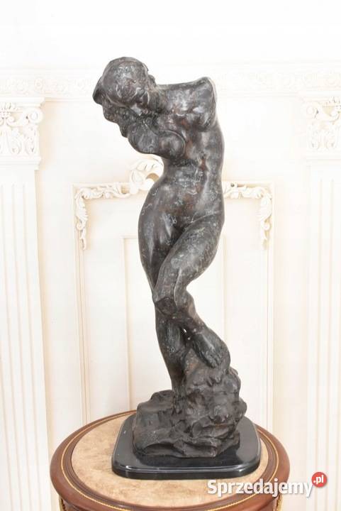 Giga Akt Ewa Posąg Kobiety Sygn Figura z Brązu W Dom i Ogród Kraków